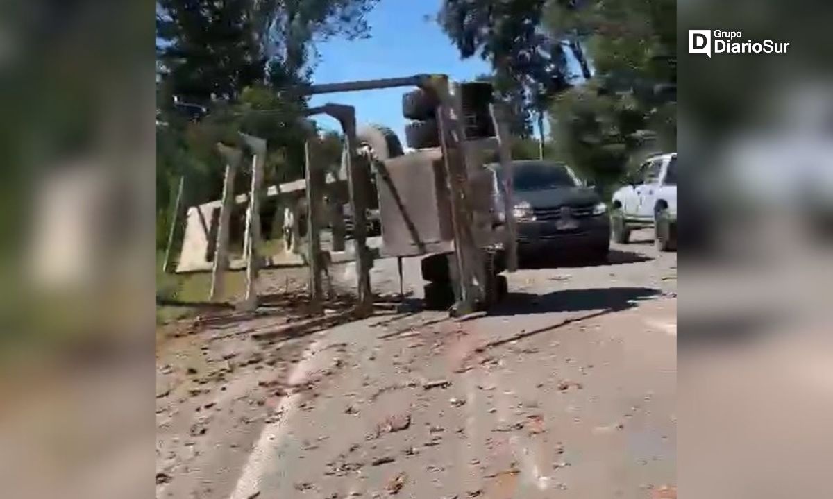 Habilitada ruta Paillaco-Valdivia tras accidente vehicular del mediodía