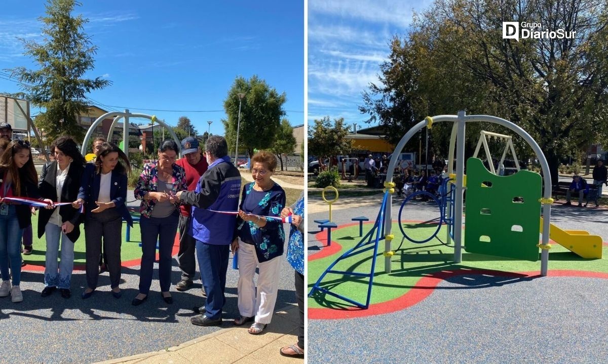 Inauguran una nueva plaza en Valdivia