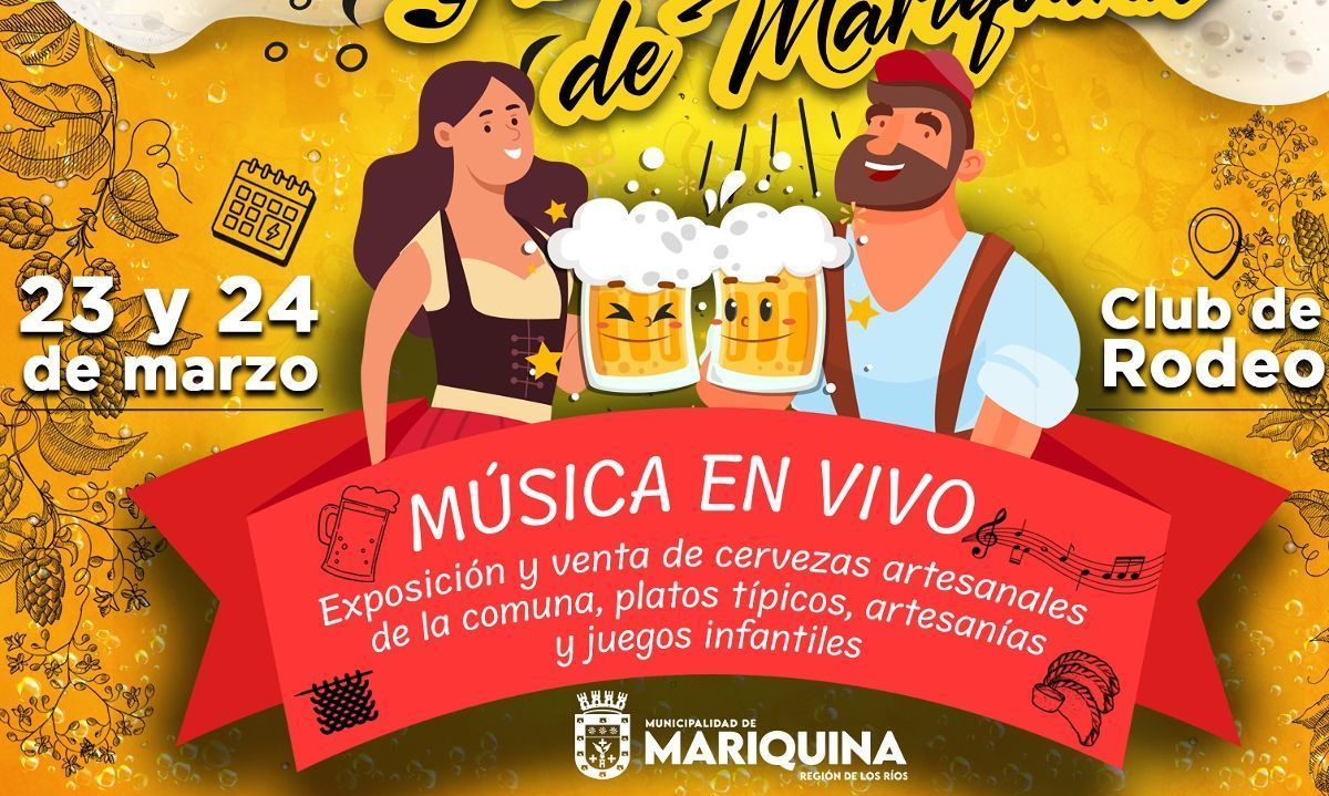 Expo Cervezas y Sabores 2024 promete fin de semana de fiestas en Mariquina