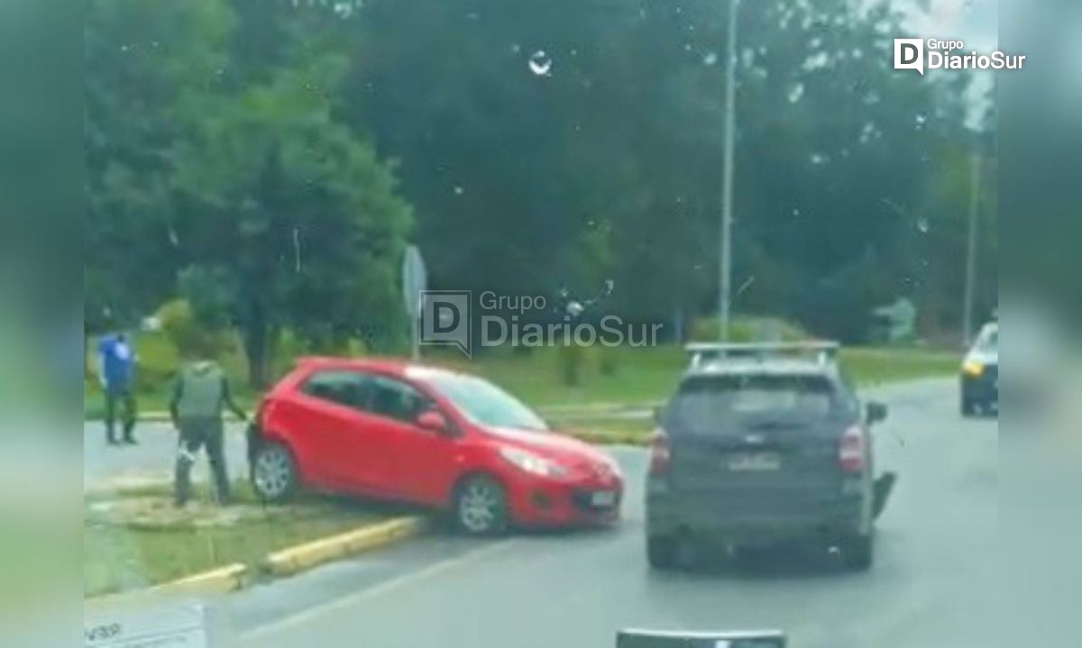 Accidente vehicular en el sector norte de Valdivia