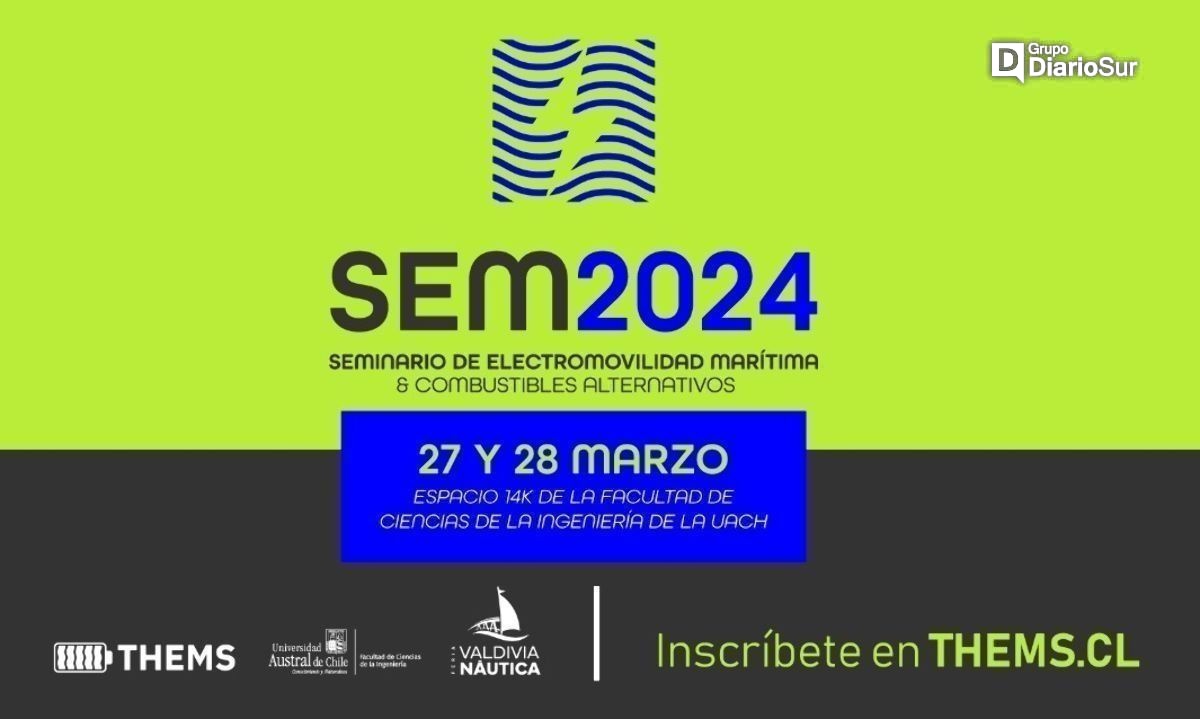 Segundo Seminario de Electromovilidad Marítima se realizará en Valdivia