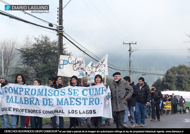 Día 50: Profesores de Los Lagos mantienen movilización indefinida