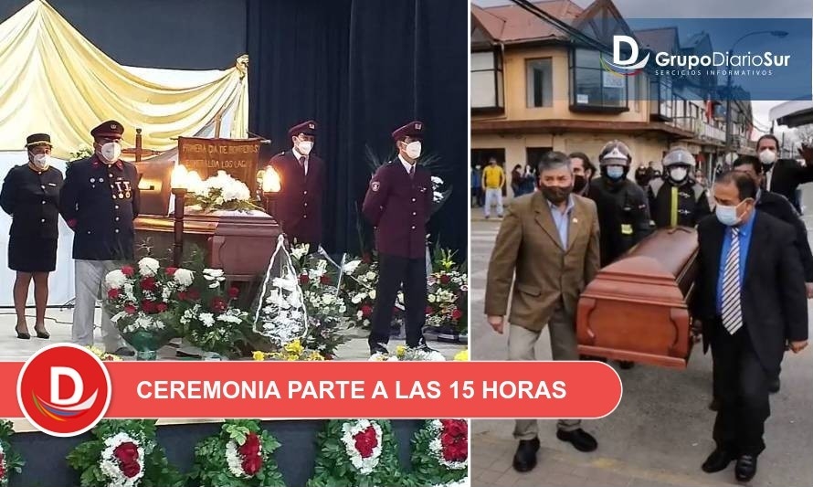 Con estricto protocolo sanitario, Los Lagos despide hoy a concejal y bombero Marcelo Villar Venegas