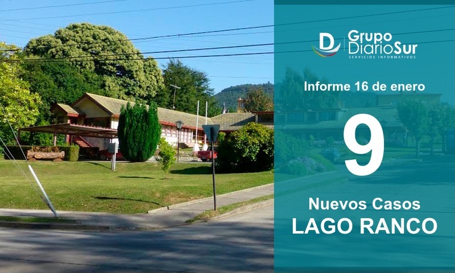 Lago Ranco nuevamente reporta alto número de casos nuevos de covid-19