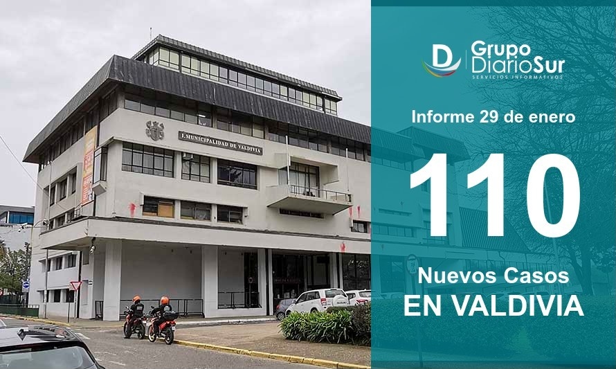 Valdivia reporta 110 casos nuevos y un nuevo fallecido