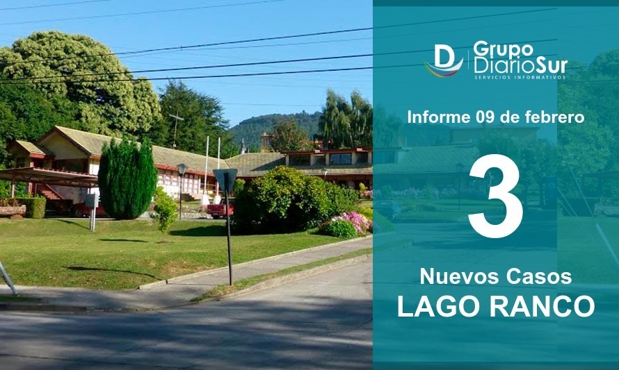 Bajan los nuevos y activos: Lago Ranco reporta solo 3 casos nuevos 