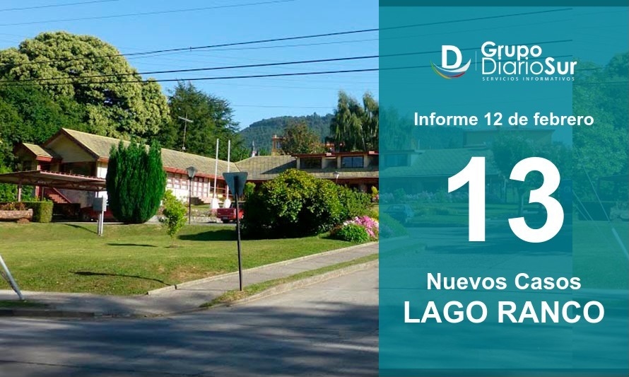 Lago Ranco reporta alza este viernes con 13 casos nuevos 