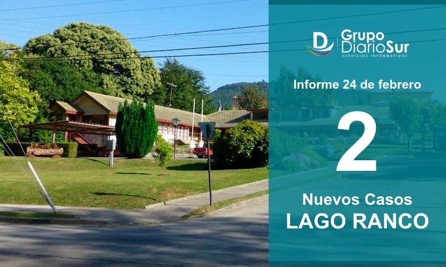 Solo 2 casos de covid-19 reporta Lago Ranco en esta jornada