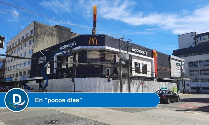 McDonald´s anunció públicamente su reapertura en Valdivia 