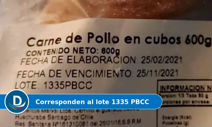 Los Lagos: JUNAEB solicita retiro preventivo de pollo marca Marval