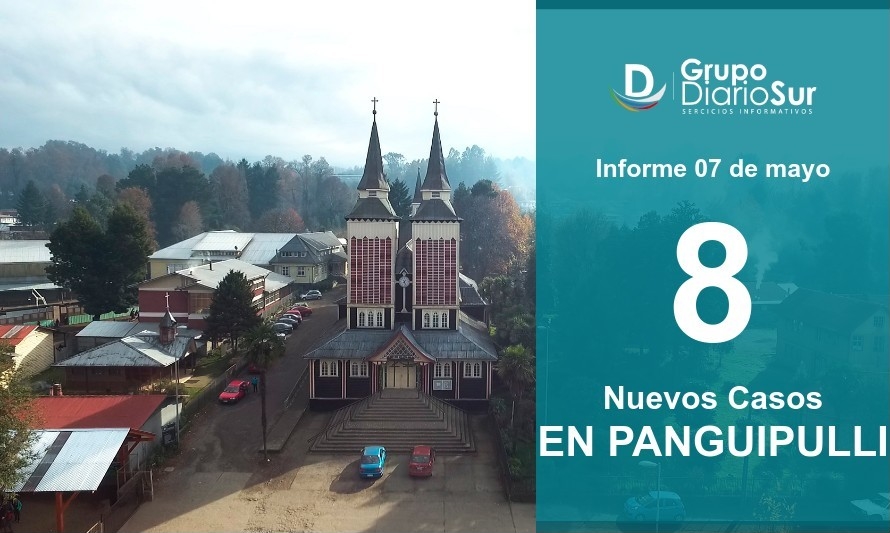 Panguipulli sumó este viernes 8 casos nuevos de Covid