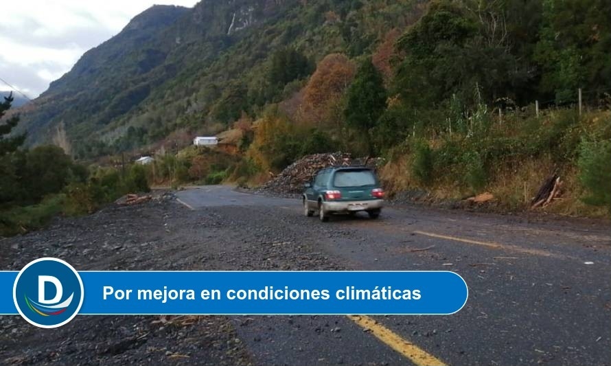 Reabren tránsito vehicular diurno en 
Ruta Coñaripe-Panguipulli