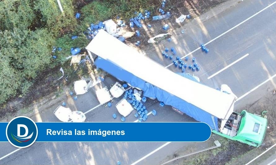 Bomberos de Valdivia y San José realizaron amplio operativo de emergencia por materiales peligrosos