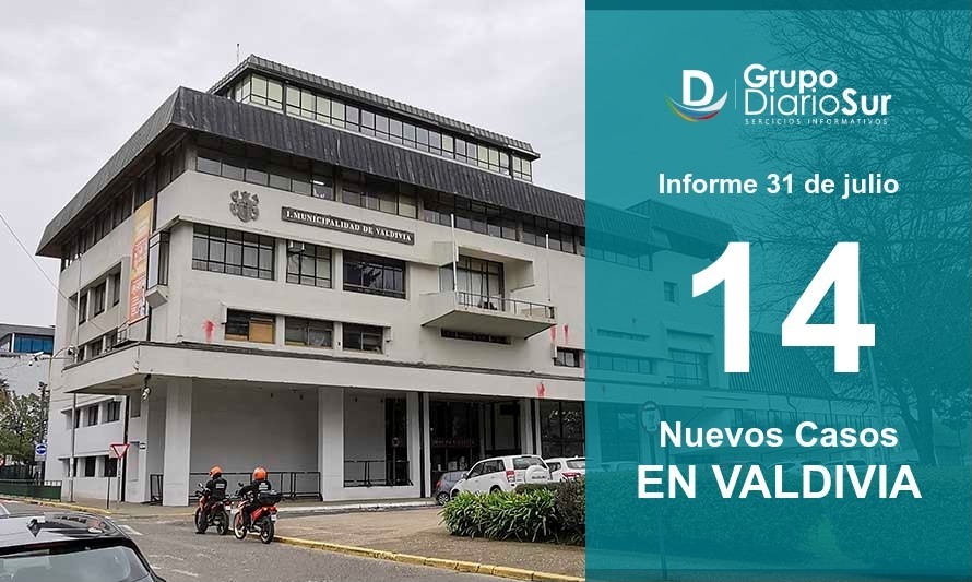 14 casos nuevos fueron reportados este sábado en Valdivia