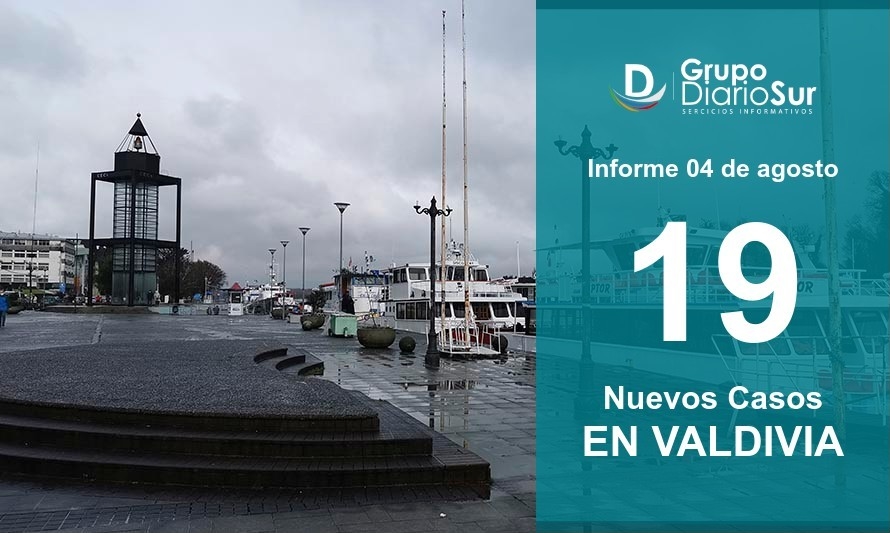 Valdivia suma este miércoles 19 contagios de Coronavirus