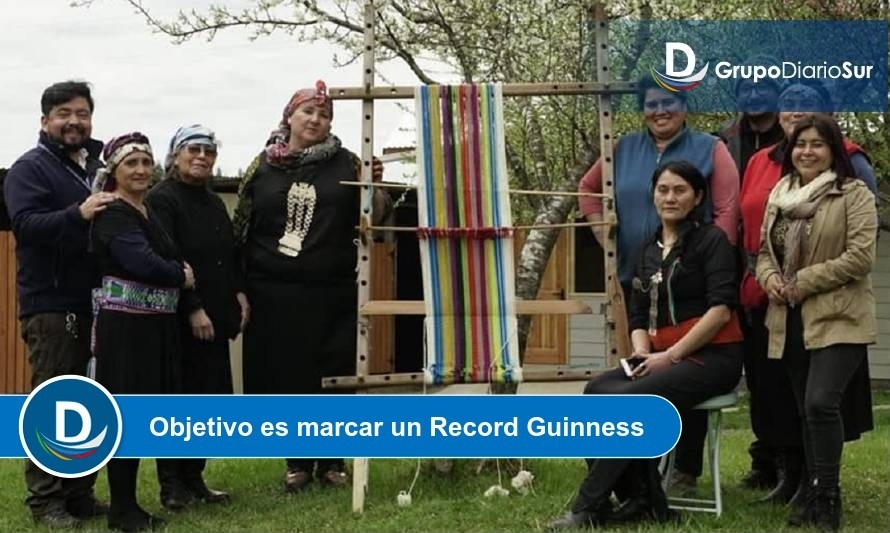 En Mariquina se preparan para crear "el telar más grande del mundo"
