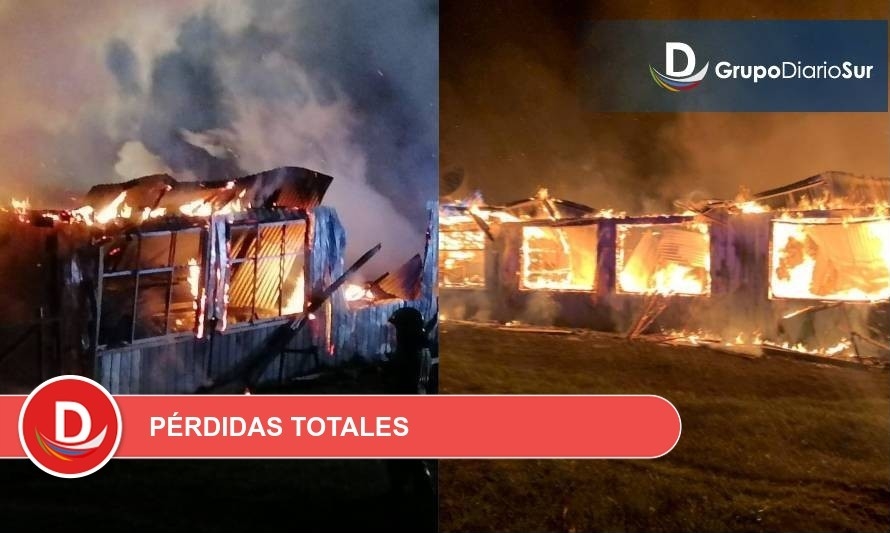 Incendio destruye escuela rural de Río Bueno