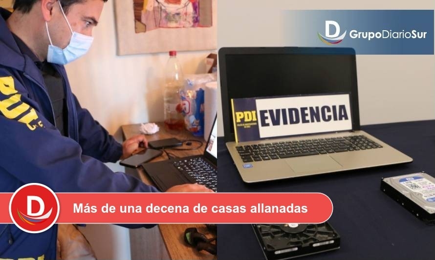 El operativo que dejó 4 detenidos y la incautación de pornografía infantil 