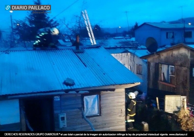 Adulto mayor de Paillaco sufrió quemaduras profundas en incendio de su mediagua