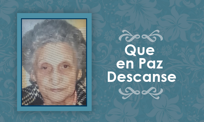 [Defunción] Falleció Diva Gabriela Aguilar Moreira Q.E.P.D.