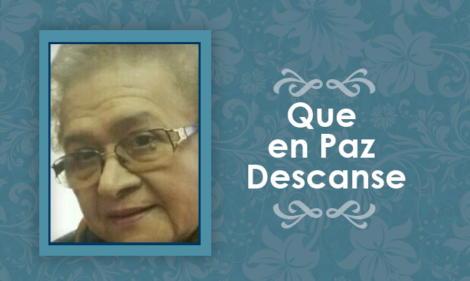 [Defunción] Falleció María Yolanda Martinez Vargas Q.E.P.D