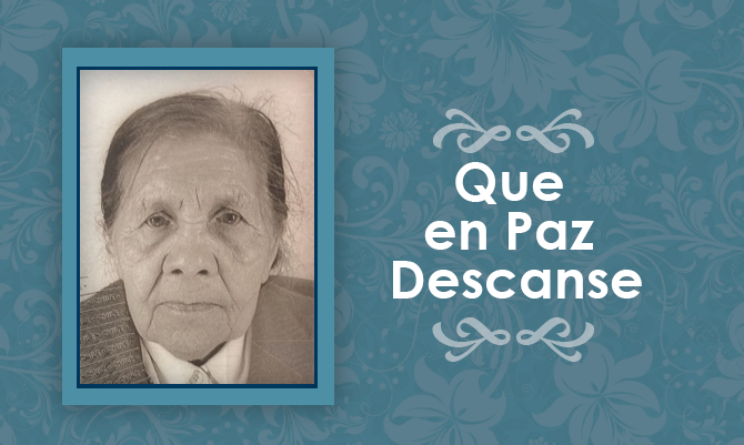 [Defunción] Falleció Sra. Epifania Castillo Garces Q.E.P.D