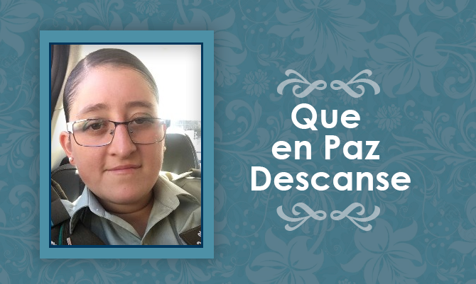 [Defunción] Falleció funcionaria activa de Carabineros cabo 2° Srita. Paulina Constanza Rodríguez Córdova Q.E.P.D