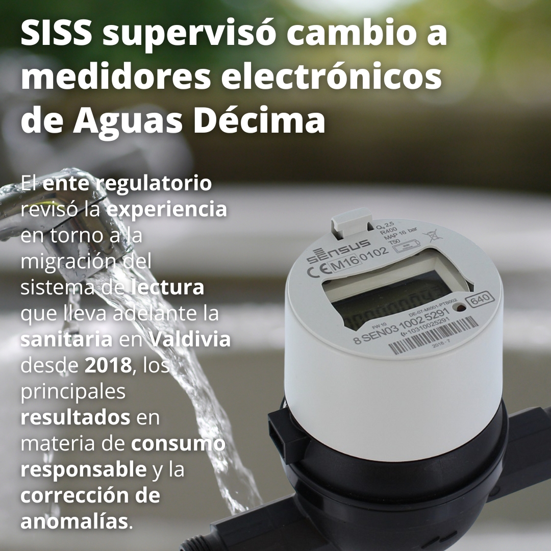 SISS supervisó proceso de cambio a medidores electrónicos de Aguas