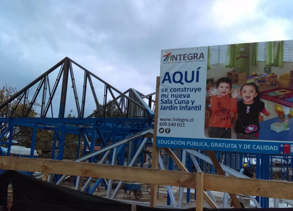 Futrono: A paso firme avanzan obras del nuevo jardín y sala cuna de Integra