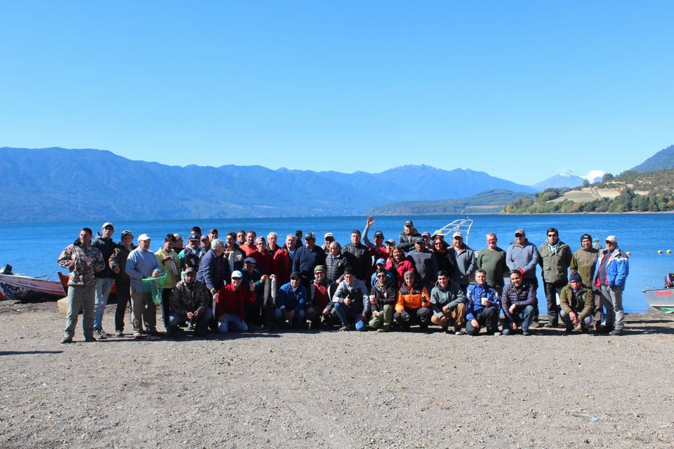 Los locales se impusieron en campeonato de pesca recreativa en el Lago Riñihue