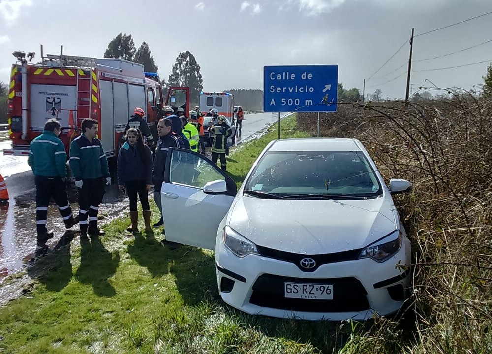 Colisión en ruta 5 Sur no dejó a personas lesionadas