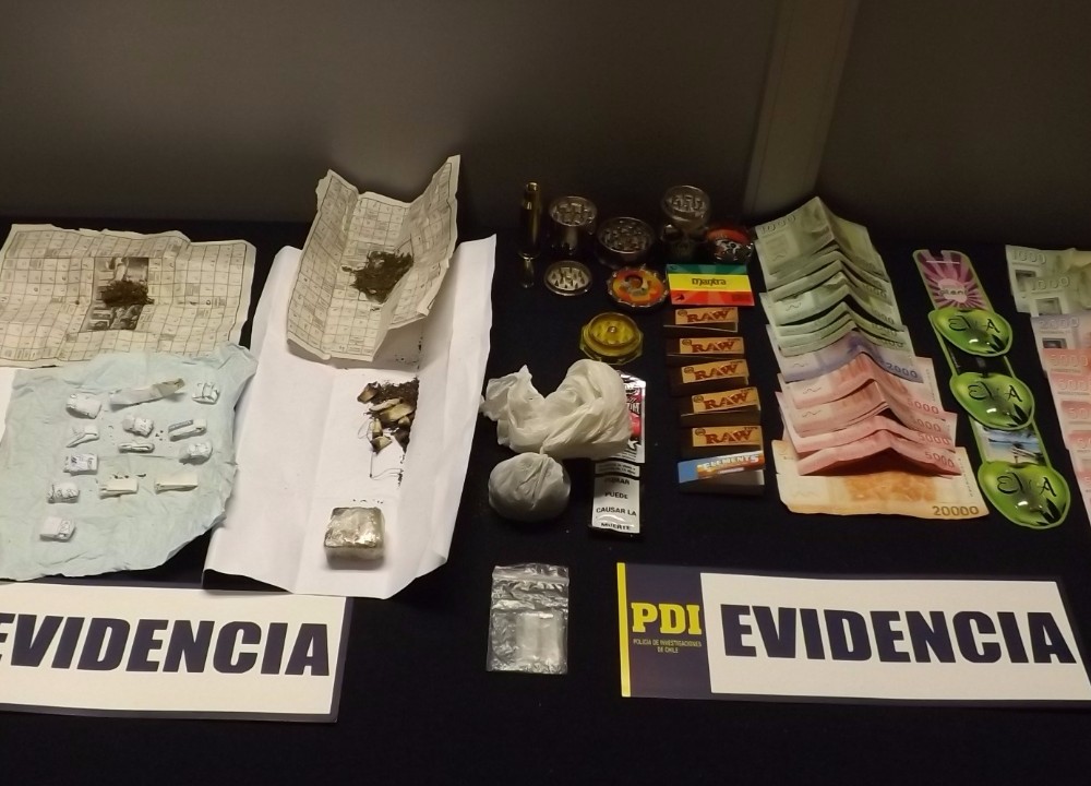  PDI captura cuatro individuos que traficaban drogas en sector Beneficencia
